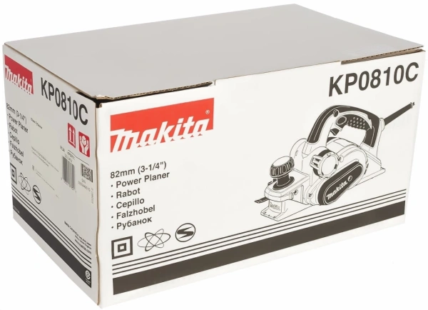 Рубанок Makita KP0810C 1050Вт 82мм 12000об/мин