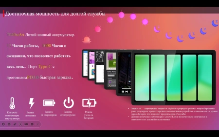 Планшет Lenovo Zhaoyang K10 G88 (2.0) 8C RAM8Gb ROM128Gb 11" IPS 1920x1200 Android 13 серый 13Mpix 8Mpix BT WiFi microSD 1Tb 7040mAh