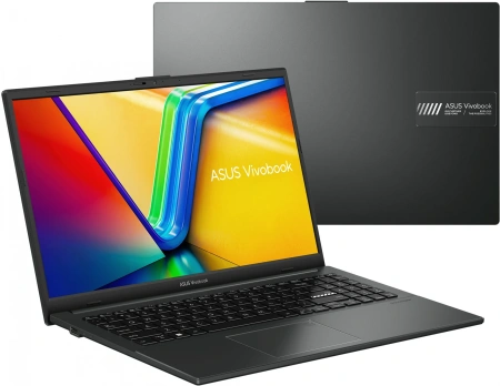 Ноутбук Asus Vivobook Go 15 E1504FA-BQ090 Ryzen 5 7520U 8Gb SSD512Gb AMD Radeon 610M 15.6" IPS FHD (1920x1080) noOS black WiFi BT Cam (90NB0ZR2-M00L10)