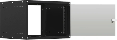 Шкаф коммутационный NTSS Lime (NTSS-WL9U5545GS-BL) настенный 9U 550x450мм пер.дв.стекл несъемн.бок.п