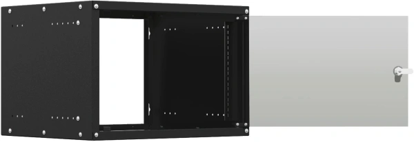 Шкаф коммутационный NTSS Lime (NTSS-WL9U5560GS-BL) настенный 9U 550x600мм пер.дв.стекл несъемн.бок.п