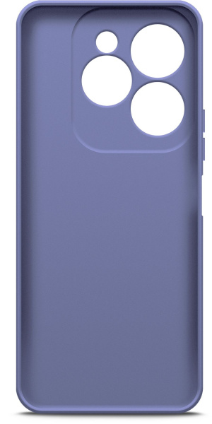 Чехол (клип-кейс) BoraSCO для Infinix Hot 40i/Smart 8/8 Plus/8 Pro Silicone Case 72662 лавандовый