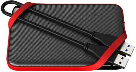 Жесткий диск Silicon Power USB 3.1 2000Gb SP020TBPHD62SS3K A62S Armor 2.5" черный/красный