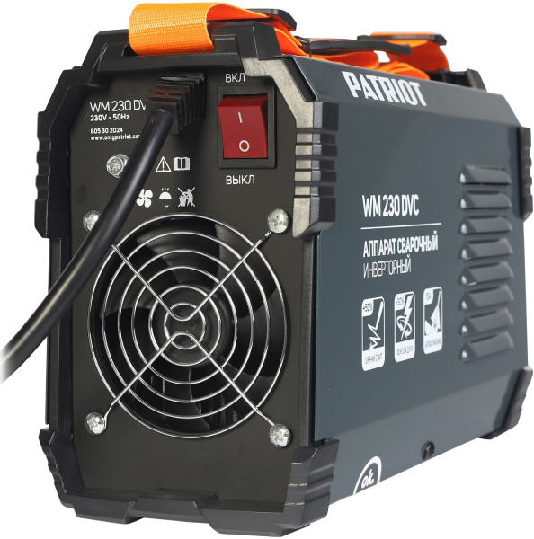 Сварочный аппарат Patriot WM230DVC инвертор ММА 10.7кВт (кейс в комплекте)