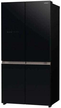 Холодильник Hitachi R-WB720PUC1 GCK 2-хкамерн. черный стекло