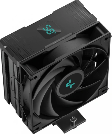 Устройство охлаждения(кулер) Deepcool AG400 Digital BK Soc-AM5/AM4/1200/1700/1851 черный 4-pin 31.6dB Al+Cu LCD 220W 636gr Ret (R-AG400-BKNDMN-G-2)