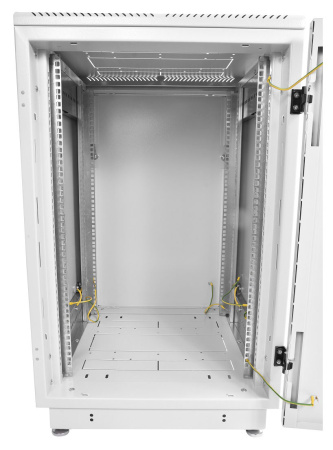Шкаф коммутационный ЦМО (ШТК-М-22.6.6-3ААА) напольный 22U 600x600мм пер.дв.металл металл 2 бок.пан. 330кг серый 55кг 1140мм