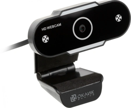 Камера Web Оклик OK-C012HD черный 1Mpix (1280x720) USB2.0 с микрофоном