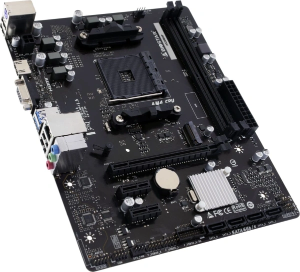 Материнская плата Biostar A520MHP Soc-AM4 AMD A520 2xDDR4 mATX AC`97 8ch(7.1) GbLAN RAID+VGA+HDMI