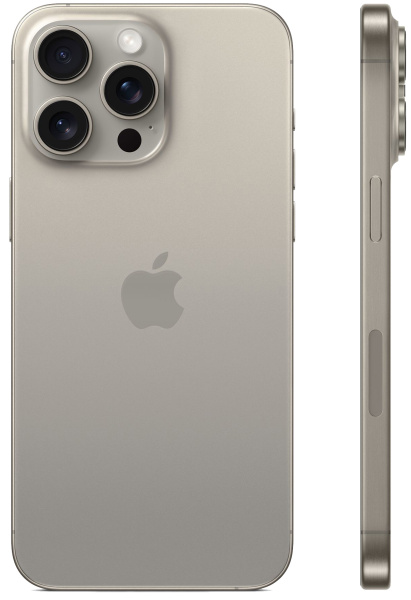 Смартфон Apple iPhone 15 Pro Max A3105 512Gb титан 3G 4G 1Sim 6.7" OLED 1290x2796 iOS 17 48Mpix 802.