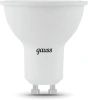 Лампа светодиодная Gauss MR16 5Вт цок.:GU10 спот 220B 3000K св.свеч.бел.теп. MR16 (упак.:1шт) (101506105)