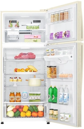 Холодильник LG GN-H702HEHL 2-хкамерн. бежевый глянц. линейный инверторный