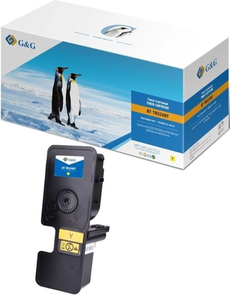 Картридж лазерный G&G GG-TK5240Y желтый (3000стр.) для Kyocera ECOSYS P5026cdn/P5026cdw;ECOSYS M5526cdn/M5526cdw