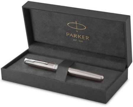 Ручка перьев. Parker Sonnet Core F526 (CW1931509) Stainless Steel CT F сталь нержавеющая