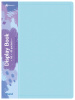 Папка с 40 прозр.вклад. Бюрократ Pastel PAST40BLUE A4 пластик 0.5мм торц.карм с бум. встав голубой