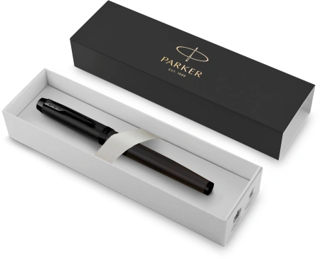 Ручка роллер Parker IM Achromatic T317 (CW2127743) Matt Black F черн. черн. подар.кор.