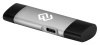 Устройство чтения карт памяти USB 2.0/Type C Digma CR-СU2520-G серый