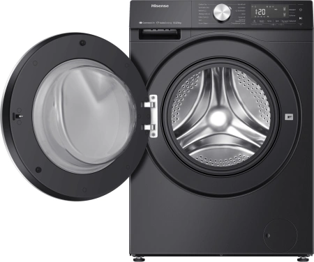 Стиральная машина Hisense WD5S1045BB пан.англ. класс: A загр.фронтальная макс.:10.5кг (с сушкой) черный инвертер
