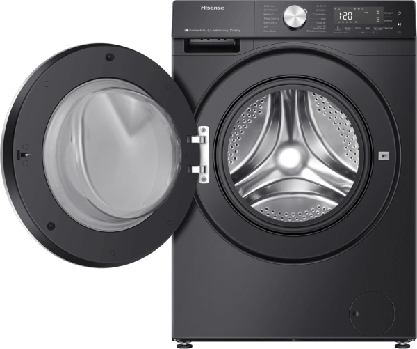 Стиральная машина Hisense WD5S1045BB пан.англ. класс: A загр.фронтальная макс.:10.5кг (с сушкой) черный инвертер