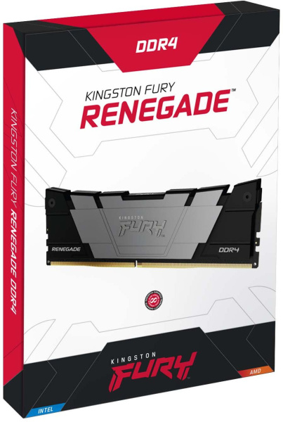Память DDR4 2x32GB 3600MHz Kingston KF436C18RB2K2/64 Fury Renegade Black RTL Gaming PC4-28800 CL18 D