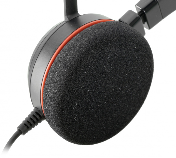 Наушники с микрофоном Jabra Evolve 20 MS Stereo черный 1.2м накладные USB оголовье (4999-823-109)