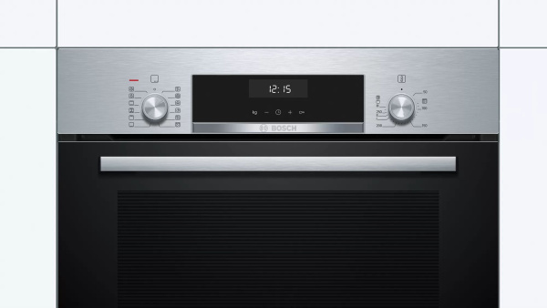 Духовой шкаф Электрический Bosch HIJ517YS0R нержавеющая сталь/черный