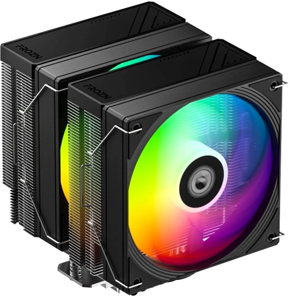 Устройство охлаждения(кулер) ID-Cooling Frozn A620 Pro Se ARGB Soc-AM5/AM4/1200/1700/1851 черный 4-pin 15-27.2dB Al+Cu 260W 1020gr Ret (FROZN A620 PRO SE ARGB)