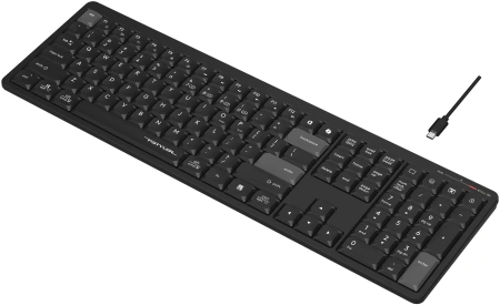 Клавиатура A4Tech Fstyler FBX55C черный USB беспроводная BT/Radio slim Multimedia (FBX55C)