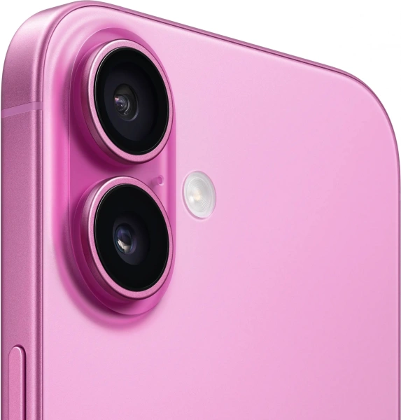 Смартфон Apple A3288 iPhone 16 128Gb розовый моноблок 3G 4G 2Sim 6.1" 1179x2556 iOS 18 48Mpix 802.11 a/b/g/n/ac/ax/be NFC GPS Protect