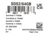 Флеш карта SDXC 64Gb Class10 Kingston SDS2/64GB Canvas Select Plus w/o adapter