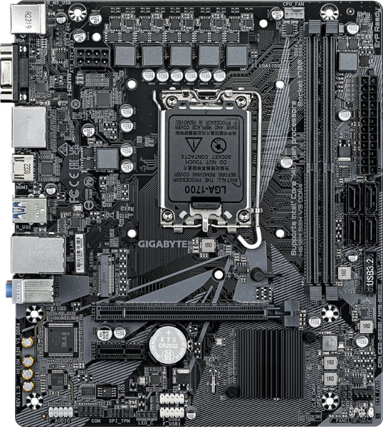 Материнская плата Gigabyte H610M S2H V3 DDR4 Soc-1700 Intel H610 2xDDR4 mATX AC`97 8ch(7.1) GbLAN+VG