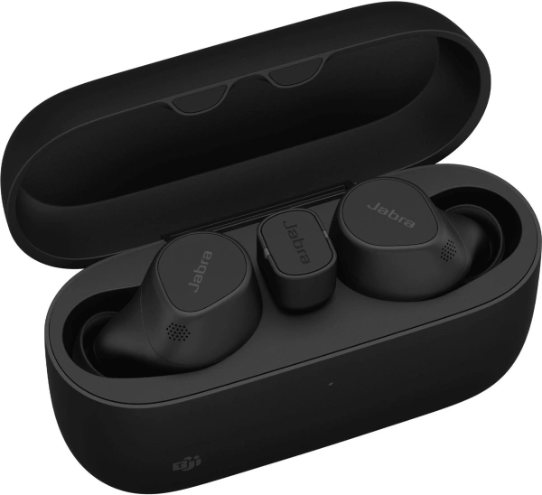 Наушники с микрофоном Jabra Evolve 2 Buds черный внутриканальные BT (20797-999-999)