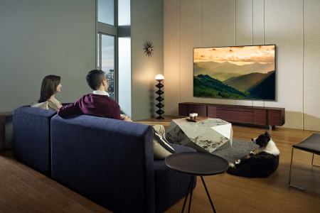 Телевизор QLED Samsung 75" QE75Q60CAUXRU Q черный 4K Ultra HD 60Hz DVB-T2 DVB-C DVB-S2 USB WiFi Smart TV (RUS)