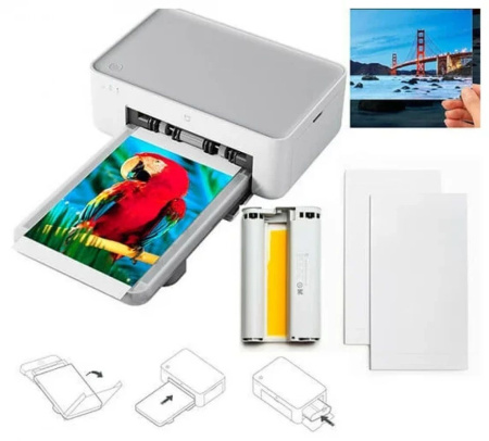 Принтер сублимационный Xiaomi Instant 1S Set EU (BHR6747GL) белый