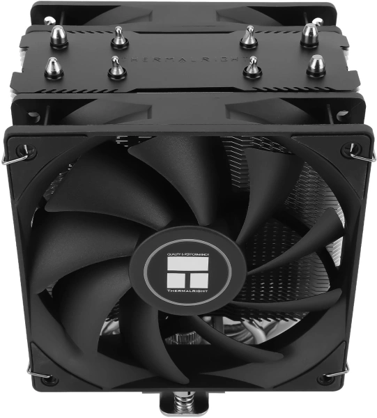 Устройство охлаждения(кулер) Thermalright Assassin X 120 Plus v2 Soc-AM5/AM4/1200/1700/1851 черный 4-pin 25.6dB Al+Cu 545gr Ret (AX120-V2-PLUS)