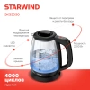 Чайник электрический Starwind SKS3036 1.7л. 2200Вт черный корпус: стекло