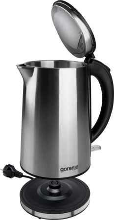 Чайник Gorenje K15DWS 1.5л. 2200Вт нержавеющая сталь (металл/пластик)