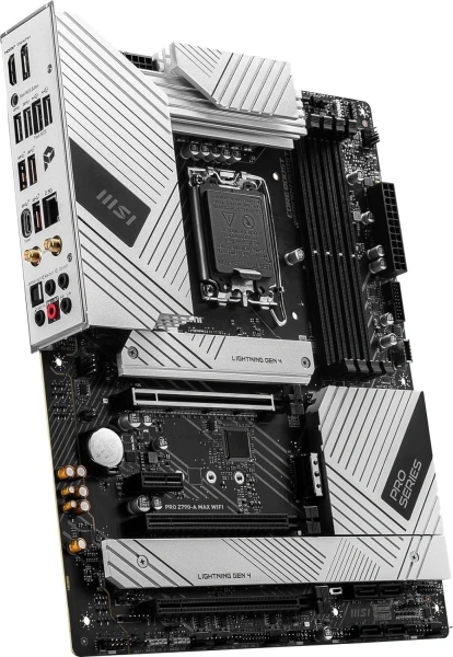 Материнская плата MSI PRO Z790-A MAX WIFI Soc-1700 Intel Z790 4xDDR5 ATX AC`97 8ch(7.1) 2.5Gg RAID+H