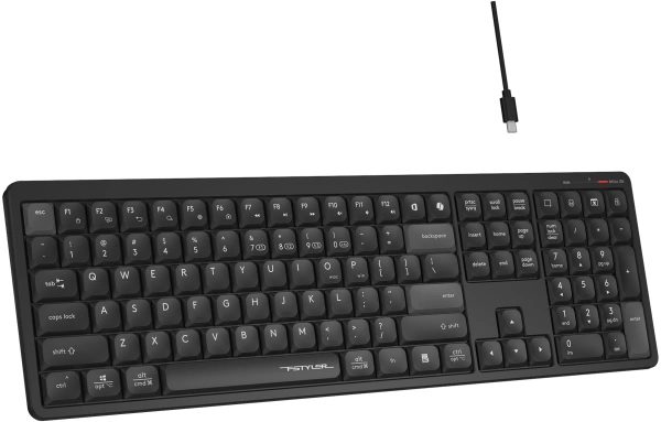 Клавиатура A4Tech Fstyler FBX55C черный USB беспроводная BT/Radio slim Multimedia (FBX55C)