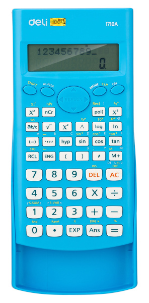 Калькулятор научный Deli E1710A/BLU синий 10+2-разр.