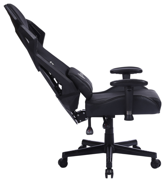 Кресло игровое Cactus CS-CHR-090BL черный эко.кожа/сетка крестов. нейлон