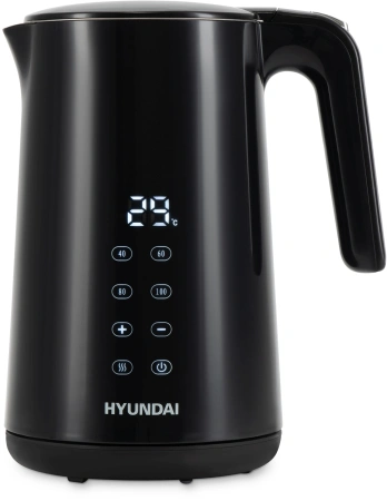 Чайник Hyundai HYK-S4017 1.7л. 2200Вт черный (металл)