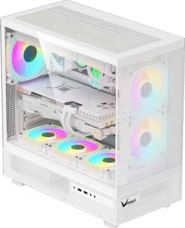 Корпус Formula Crystal Z8 белый без БП ATX 1xUSB2.0 1xUSB3.0 1xUSB3.1 audio bott PSU