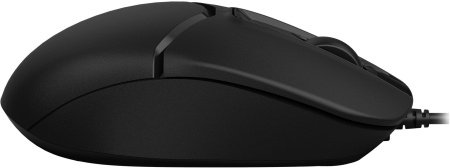 Мышь A4Tech Fstyler FM12ST черный оптическая 1200dpi silent USB для ноутбука 2but (FM12ST BLACK)