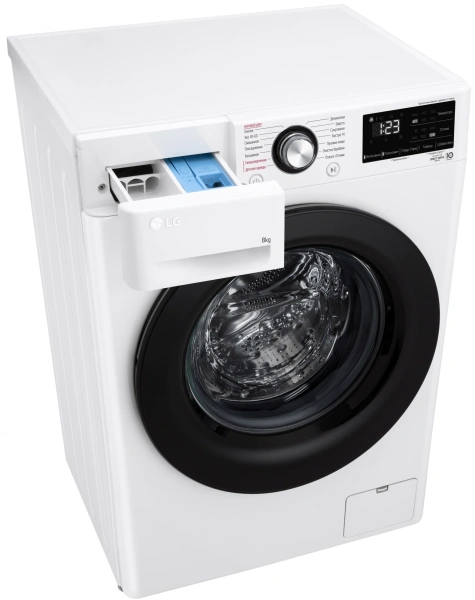 Стиральная машина LG F2V3PS6W класс: A загр.фронтальная макс.:8кг белый инвертер