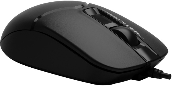 Мышь A4Tech Fstyler FM12ST черный оптическая 1200dpi silent USB для ноутбука 2but (FM12ST BLACK)