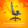 Кресло игровое Zombie Ghost Fabric серый Light-19 с подголов. крестов. пластик