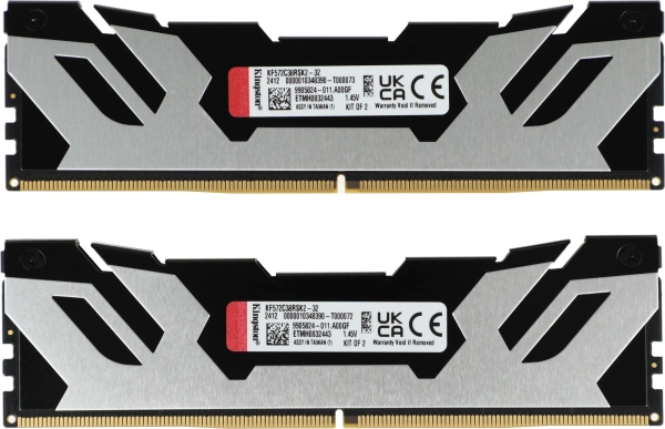 Память DDR5 2x16GB 7200MHz Kingston KF572C38RSK2-32 Fury Renegade Silver XMP RTL Gaming PC5-57600 CL
