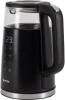 Чайник электрический Vitek VT-8827 1.7л. 2200Вт черный корпус: стекло/металл