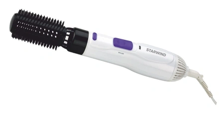 Фен-щетка Starwind SHP8502 1000Вт белый/фиолетовый